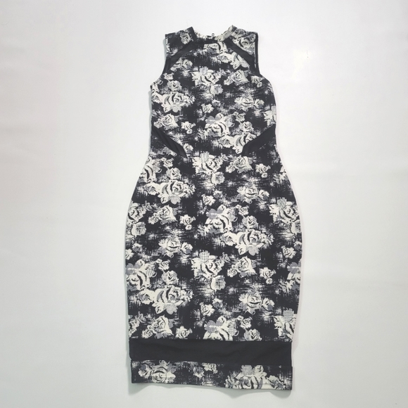 Material Girl Black and White Midi Dress - Picture 1 of 7